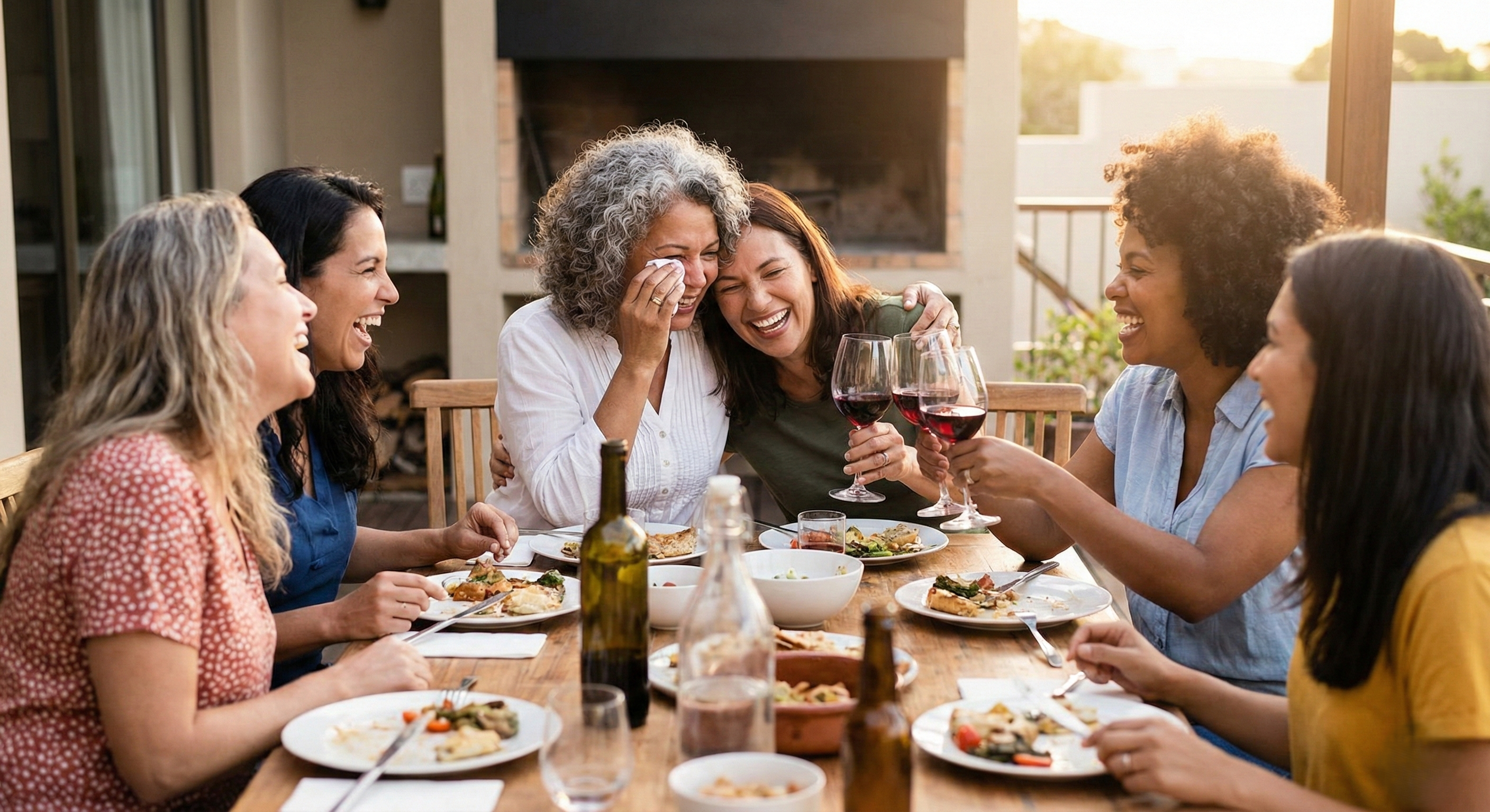 Mujeres comparten momentos significativos llenos de amor